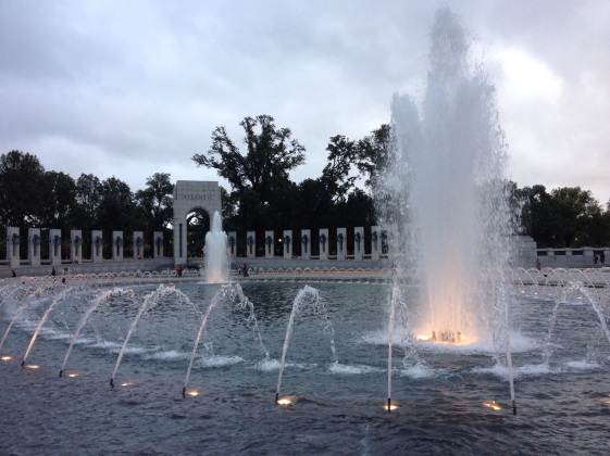 The World War II Memorial is stunning. 